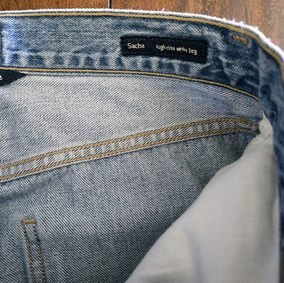 Citizens Of Humanity Sacha High Rise Wide Leg Button Fly Jean in Promise Size 26 - Picture 13 of 16